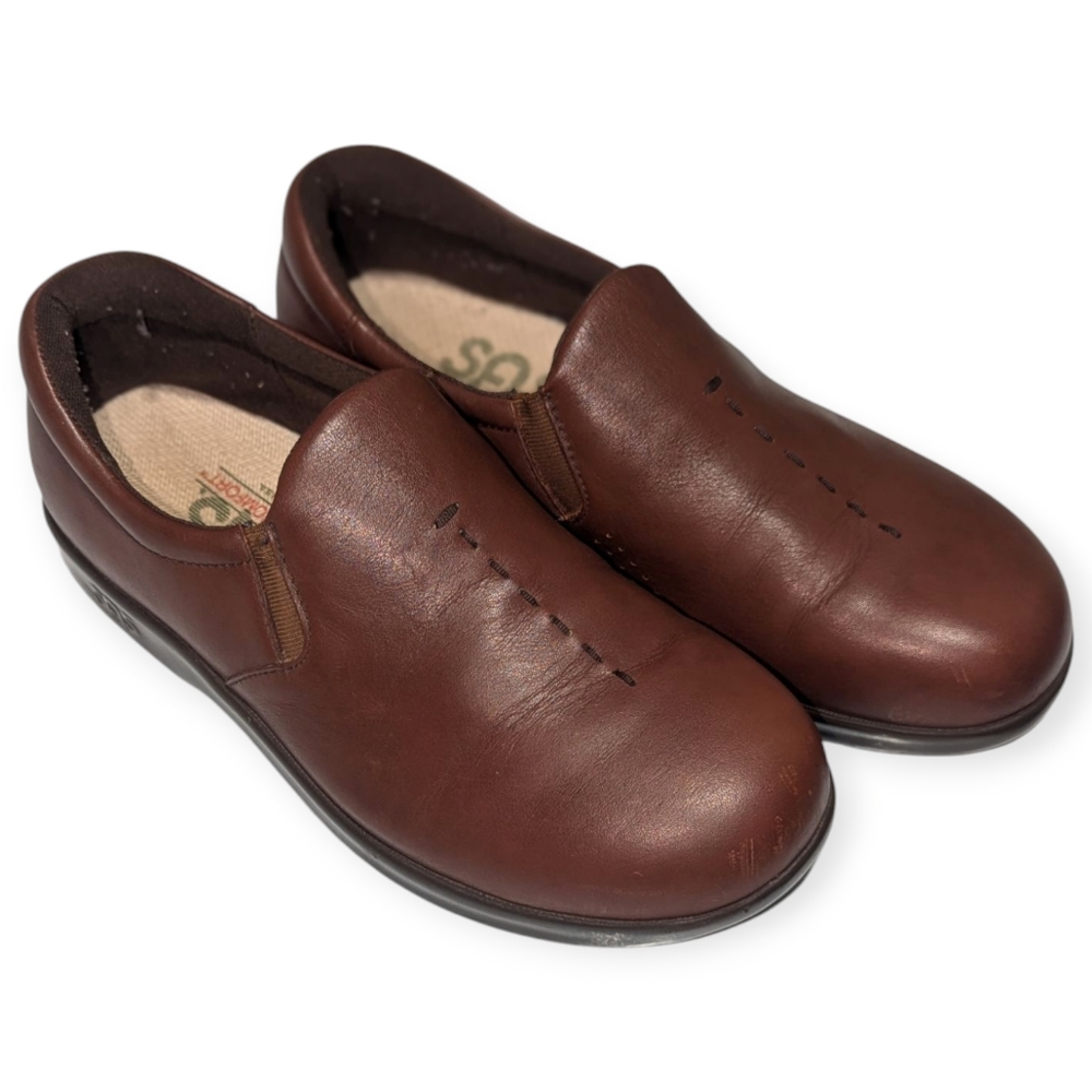 SAS Viva Tripad Womens Comfort Shoes Brown Slip On Loafer Size 5 Office Attire